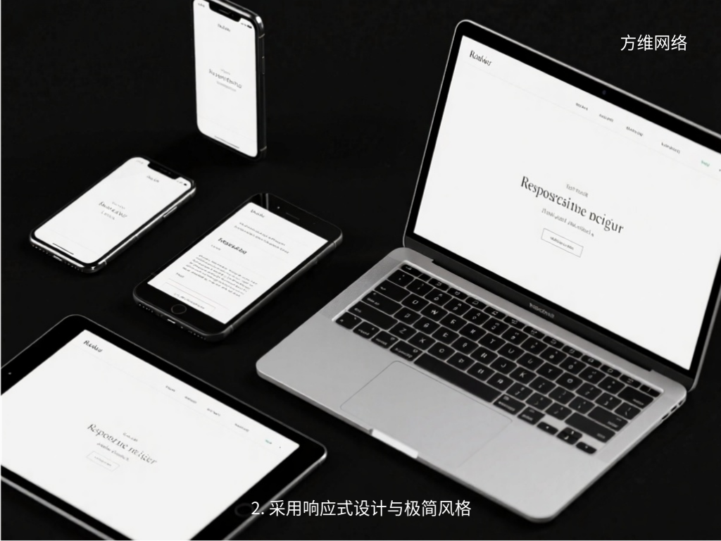 2. 采用響應(yīng)式設(shè)計(jì)與極簡風(fēng)格